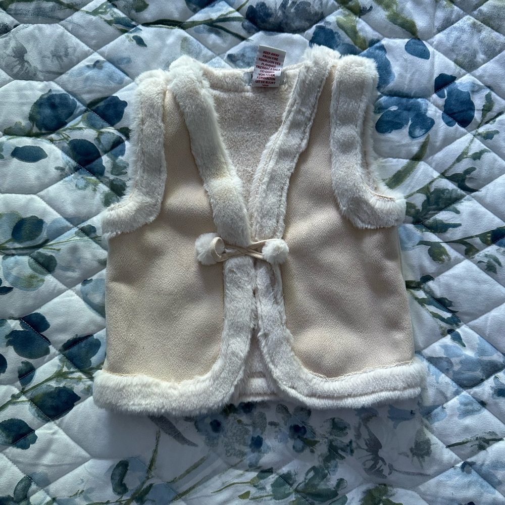 Haute Hippie Cream Plush Vest